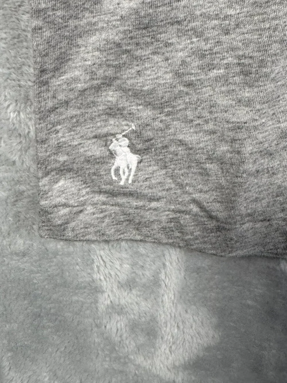 Polo Ralph Lauren T Shirt Mens L Gray Script Logo Embroidered Classic Fit $55